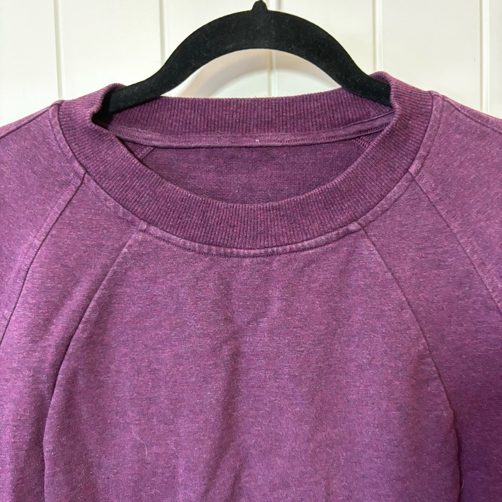 Lululemon Scuba Crew Sweatshirt Purple Size 10 C1 - Picture 6 of 11
